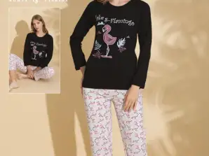 Women's long-sleeved pajamas, perfect for wholesale purchases.