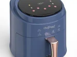 Cheffinger CF AFRY8: 1400W Digital LED Air Fryer   8L Blue