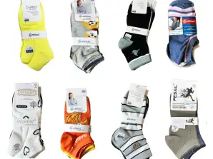 Women's/men's socks of various sizes and designs