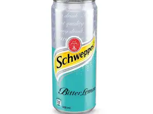 Schweppes dans un assortiment de 250 ml ; 330 ml ; 1L