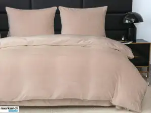 JUEGO DE CAMA 160x200 CON SÁBANA OSITO DE PELUCHE CON PASAMANERÍA SHK164-2825 BEIGE