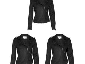 VILA Damen Bikerjacke Mix