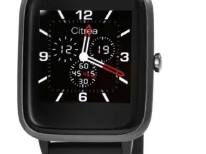 Reloj inteligente Citrea, negro. Reloj inteligente Citrea, negro.