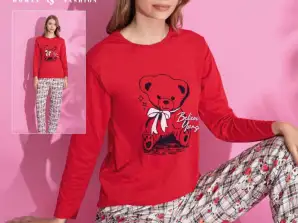 Langarm-Damenpyjamas für den Großhandel in wunderschönen Farben und Designs.