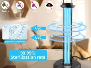 UV-C UV disinfection lamp, tabletop germicidal lamp, bactericidal disinfection lamp without ozone