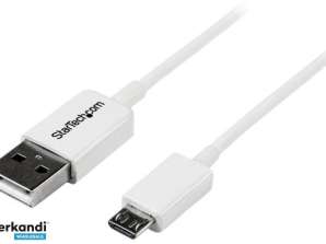 Startech CÂBLE USB A VERS MICRO B 0 5 M BLANC