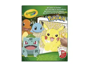 Crayola POKÉMON PVP RENK VE ÇIKARTMA ALBÜMÜ