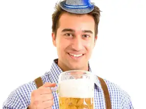Opaska na głowę Oktoberfest 18 cm 3 w różnych kolorach: szarym, zielonym i czerwonym