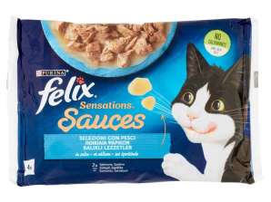 FELIX SENSATIONS LACHS/SARDINEN IN SOSSE GR.85X4 LEBENSMITTELBESCHREIBUNG 3413