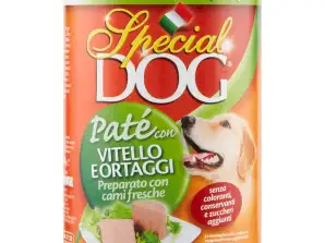 SPEZIELLE HUNDEKALBFLEISCH-GEMÜSE-PASTETE 400GR FUTTER BESCHREIBUNG 3403