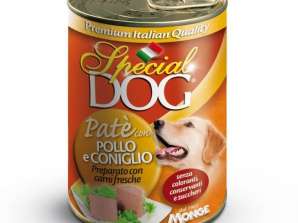 SPEZIELLE HUNDEPASTETE'HUHN/KANINCHEN 400GR FUTTER BESCHREIBUNG 3404