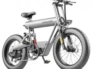 Elektriskais velosipēds pelēks Coswheel T20+ 500W 20Ah 48V 45km/h diapazons 50-70km