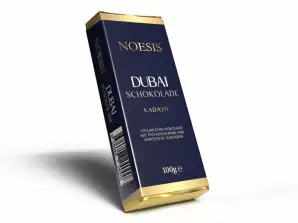 NOESIS® Dubai Chocolate 95/100gr - Maitosuklaa pistaasikermalla ja paahdetuilla taikinalangoilla