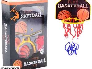 Mini jeu de basket avec ballon dans la boîte 13 5x4x20cm