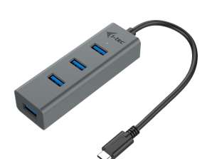 I Tec USB C METALL HUB MIT 4 ANSCHLÜSSEN 4X USB 3.0