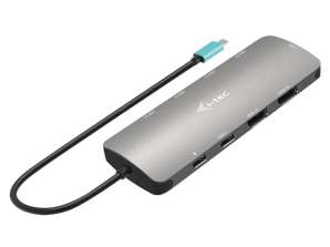 I Tec USB C METALL NANO 2XHDMI DOCK PD100W