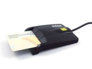 Nilox LECTEUR DE CARTE À PUCE NOIR
