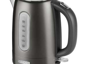 Bouilloire Sencor 1.7L MÉTAL GRIS FONCÉ.