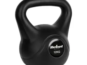Kettlebell bitumiczny 12 kg REBEL ACTIVE
