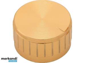 Bouton de potentiomètre doré diamètre 30mm