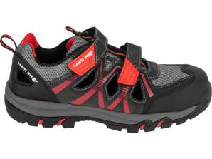Sandalen Wildleder/Jersey grau rot. s1 sra. 