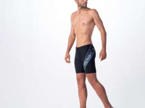 AQUAWAVE Men's Swim Shorts BARID BARID 74570 BLK/BL C LOG XL