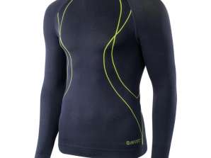 HI TEC Meeste termoaktiivne pluus IKAR TOP IKAR TOP 87376 BLK/LI PUN XXL
