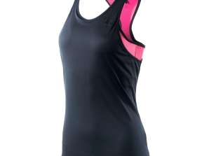 IQ CROSS THE LINE Kadın Kolsuz Tişört EMHA WMNS EMHA WMNS 11885 BLK/PE PEMBE XL