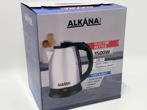 Alkana nerūdijančio plieno virdulys 1,8 litro, 1500W, LED apšvietimas NAUJIENA