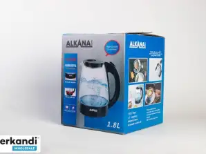 Alkana virdulio stiklas 1,8 litro, 1500W, LED apšvietimas NAUJA PREKĖ