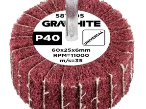 Monteret moppe 60 x 25 x 6 mm. P40
