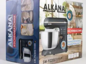 ALKANA Procesador de alimentos Máquina de masa Amasadora 4 5 L Tazón de acero inoxidable