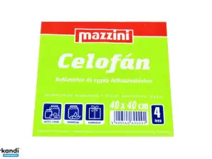 Zellophan 400 400 4 Blatt/Knoten. Mazzini/Hewa