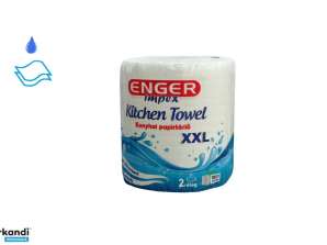 Papieren handdoek Enger 2-laags 1 rol 550 vellen