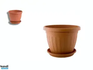 Sottobicchiere per vasi da fiori Venecia 14cm Terra