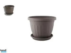 Blumentopf Untersetzer Venecia 14cm Mokka