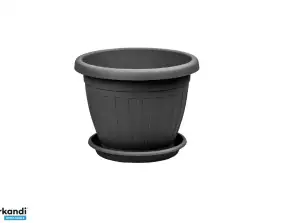 Blumentopf Untersetzer Venecia 20cm Anthrazit