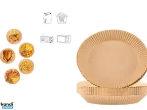 Oro gruzdintuvės kepimo popieriaus padėklas apvalus 20 cm 50 vienetų eng 537