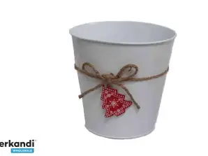 Blechtopf Weihnachtsbaum mit Logo 140 B 531 D15 14,5H T11cm
