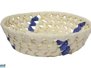 Weidenkorb Palmblatt Rund 8 PL 01 D20 H5cm