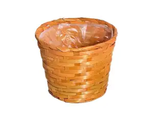 Bambus Pflanztopf Orange 66 32/O D17 H14cm