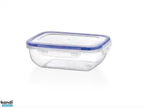 Aufbewahrungsbox Quadratisches Schnappschloss 1400ml K314