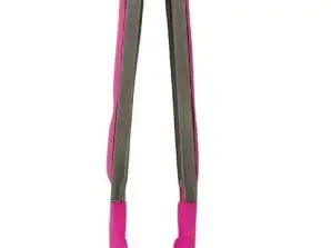 Lebensmittelzange Metall Silikon 25cm eng 528