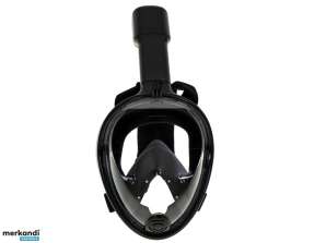 Masque de snorkeling full pliable L/XL noir