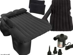 Matelas pour lit de voiture, gonflable, pompe noire