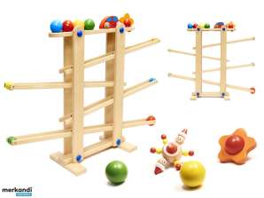Piste à billes en bois montessori coulodrome XXL