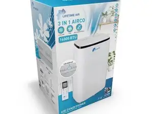 Klimaanlegg 14000 BTU by LIFETIME AIR 19587 Mobilt klimaanlegg Hvit