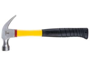 TOP 02A704 Zimmermannshammer. 450 g. Fiberglas-Griff