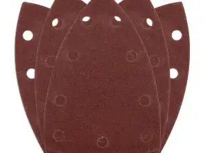 Velcro-Schleifpapiere. Eisen 100 x 147 mm. P120. 5 Stk. mit 9 Löchern für 04 623