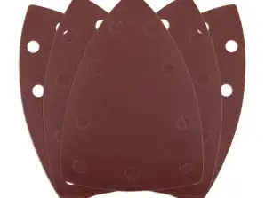 Velcro-Schleifpapiere. Eisen 100 x 147 mm. P240. 5 Stk. mit 9 Löchern für 04 623